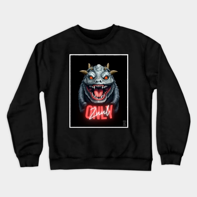 Ghostbusters Zuul Demon Terror Dog Crewneck Sweatshirt by OrionLodubyal